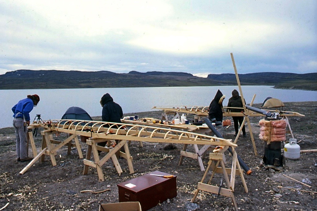 Netsilikmeot kayak building camp, Kugaaruk Nunavut